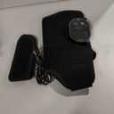 Cordless Foot Massager for Neuropathy, Rechargeable Foot and Ankle Massager for Circulation and Pain Relief, Ankle Heating Pad with Massage, Heated Ankle Brace Wrap, Black