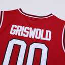 YWIES Griswold #00 Movie Christmas Basketball Jerseys Stitched Letters and Numbers S-XXXL (Red, XL)