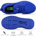 Feethit Mens Non Slip Walking Sneakers Lightweight Breathable Slip on Running Shoes Athletic Gym Tennis Shoes for Men, 45
