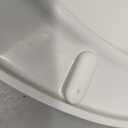 Durable Elongated Toilet Seat with Slow Soft Close - Easy to Install and Clean, Never Loosens - White, Fits Most Elongated Toilets