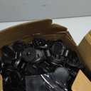 Barydat 400 Pcs Black Shade Cloth Plastic Clips Round Sunshade Net Fixing Clip Fabric Clips for Garden Anti Bird Netting Greenhouse Outdoor Agricultural Netting Fabric Accessories