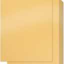 Gold Metallic Paper - 100-Pack Golden Shimmer Paper, Crafting Supplies,Ticket, Invitation, Stationery, Scrapbook Use, Printer Friendly, 80lb Text, 8.5 x 11 Inches