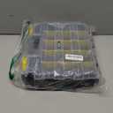 Anyyion Small Parts Organizer, 34-Compartments Double Side parts organizer with Removable Dividers for Hardware, Screws, Bolts, Nails, Beads, Jewelry. (1 PCS, Yellow)