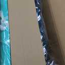 FAHKNS Inflatable Floating Dock Platform: Swim Air Dock Water Mat Floating Island Raft for Pool Lakes Beach Ocean with Rope Ladder, Non-Slip Surface 5ft/8ft x 6ft x 6in (Mint Green/Gray)