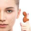 Silicone Multifunctional Face & Eye Handheld Massager, Portable Massage Tool, Mini-Ring Powerful Waterproof Eye, Jaw, Finger and Body Massager, Relieves Facial Muscle Fatigue and Pain.