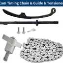 400ex Timing Chain & Guides &Tensioner & Clutch Cover Gasket With Oil Filter Compatible with 1999-2008 Sportrax 400 TRX400EX 2x4 TRX400X XR400R 14620-KCY-670 14511-KCY-670 15412-HM5-A10