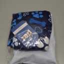 SCENEREAL Dog Cone Alternative After Surgery Donut Collar, Soft Pet Recovery Pillow Collar for Medium Large Dogs, Inflatable Adjustable Neck Collars to Prevent Licking, Bone and Paw Print E-Collars