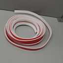 20FT x 1.1 Inch Peel and Stick Chair Rail Moulding for Walls White Self Adhesive Flexible Border Trim Wall Decoration Molding Trim for Mirror, Window Frame and Home Decoration