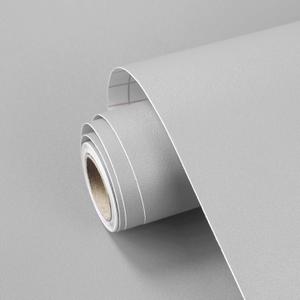 Grey Peel and Stick Wallpaper Solid Grey Contact Paper A Set of 23.6"x236" Matte Self Adhesive Waterproof Vinyl Roll for Wall Coverings,Cabinets,Countertops,Bedroom,Kitchen