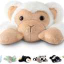 Niuniu Daddy 20" | 3.3 Pound Monkey Weighted Stuffed Animals, Large White Monkey Pillowfort Plush Lap Animal Toys for Kids Adults, Giant Plushy Body Pillow for Gifts Birthday Christmas Holiday (Medium)