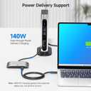 Cable Matters 20Gbps USB C Switch for 2 Computers, Up to 8K@30Hz on Windows, 4K@60Hz on macOS, 140W PD, for Sharing a USB-C/Thunderbolt 4 Monitor or Dock (Not for Dock with an Attached Cable)