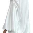 GORGLITTER Women's Flowy Ruffle Maxi Skirt High Waisted Elegant Going Out A Line Skirts (S)