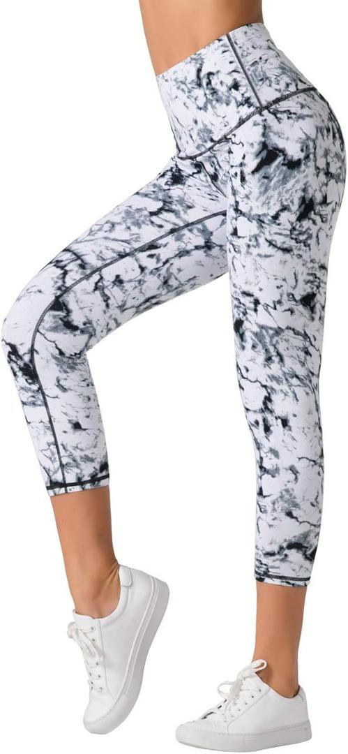 Dragon Fit Compression Yoga Pants with Inner Pockets in High Waist Athletic Pants Tummy Control Stretch Workout Yoga Legging (S)