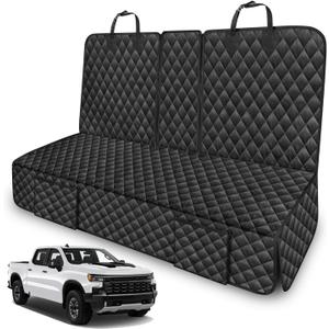 Dog Car Seat Cover for Back Seat Compatible with Chevrolet Chevy Silverado/GMC Sierra 1500 2500 HD Trucks, Non-Slip Pet Bench Seat Covers for Large Truck Backseat Accessories 2000-2026