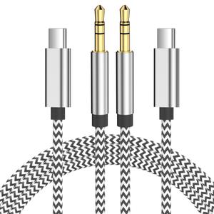 2 x USB C to 3.5mm Audio Aux Jack Cable (3.3ft), iPhone 16/15 AUX Cord, 2-Pack Type C to 3.5mm Headphone Car Stereo Cord for iPhone 17 Air 17 16 15/Plus/Pro Max, Galaxy S25 S23 S22 S21 S24 Note,Pixel,iPad