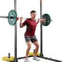 Sunny Health & Fitness Power Cage and Squat Rack In High Weight Capacity with J-Hooks, Adjustable Pull Up Bar, Weight Plate Holders, Resistance Band Posts