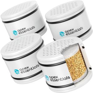 WHR-140, HSH-C135, ISH-100, WSH-C125 Shower Compatible with Culligan Cartridge - Shower Head, Pack of 4