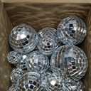 Mtlee 20 Pcs Disco Balls Decoration Mirror Disco Ball for Flies Assorted Hanging Mini Glass Different Sizes Reflective with Rope for Halloween DIY Wedding Music Prom Props (2.4 Inch, 2 Inch, 1.6 Inch, 1.2 Inch)