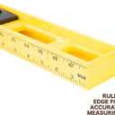 Mayes 10102 Polystyrene 4ft Level, 48 Inch Level Made in the USA, Contractor, Plumber, and Carpenter Tools, Impact Resistant Frame, Three Vials, Accurate to .001 Inch, Wont Scratch Work Surfaces