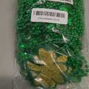 Labrostar 20Pcs St Patricks Day Accessories St Patricks Day Decorations Shamrock Green Day Beaded Necklace for Irish Party Decor Supplies
