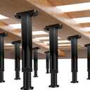 8 PCS Adjustable Height Bed Frame Support Legs - 7.8-14.6inch Bed Slats Support Leg with Screws, Furniture Legs for Bed Frame/Bed Center Slat/Cabinet/Dresser/Table/Sofa/Chair, Bed Replacement Legs