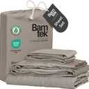 Viscose Bamboo Sheets - Cal King Sheet Set 4PC - Cooling Sheets for Hot Sleepers with Moisture Wicking Technology - Silky Soft 18 Inch Deep Pocket - Sand 72"x84"