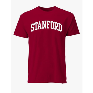 Stanford Small Gildan Softstyle Shirt Short Sleeve T-Shirt with Classic Arch Logo, Adult Unisex