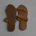 mazeskin Women's Memory Foam Two Braid Band Comfortable Summer Flat Slide Sandals
9