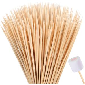 70PCS Marshmallow Roasting Sticks,30 Inch Marshmallow Sticks for Fire Pit 5mm Thick Bamboo Skewers for Smores Roaster Barbecue Campfire,Weddings and Plant Stakes