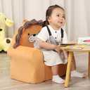 Cuddly Toddler First Chair, Premium Character Chair, Yellow, 18 Month up to 3 Years (Orange)