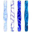 Praise V Do Diamond Painting Art Drill Bead Dot Pick Pen Kit Tool Accessories Ergonomic Stylus with Screw Holes for 5D Diamond Paint Nail Art 4Liu (4PC, Liu-Aqua Green-Blue-Purple-Pink-screw holes)