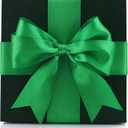 1.5 Inch Green Polyester Ribbon - 50 Yards Bulk Spool for Gift Wrapping, Wedding Decor, Bows, Crafts - Soft & Fray Resistant