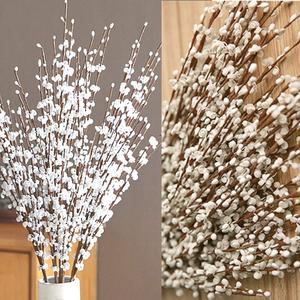 Wootkey 5pcs 29.5" Faux Jasmine Artificial Flowers Tall White Floral Branches Stem for Home Wedding Vase Filler Party DIY Decoration