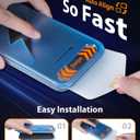 Mkeke for iPhone 15 Pro Screen Protector 3 Pack, [9H+ Hardness] [Military-Grade Drop Protection] [Sensitive Touch] [Easy Installation] [HD Clear] Full Edge Coverage Tempered Glass