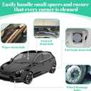 4PCS Auto Sunroof Drain Cleaning Tool, 196in Extra-Long Car Drain Cleaning Brush, Flexible Rotatable Pipe Cleaner Brush for Car Sunroof Wiper Windshield Drains Hole