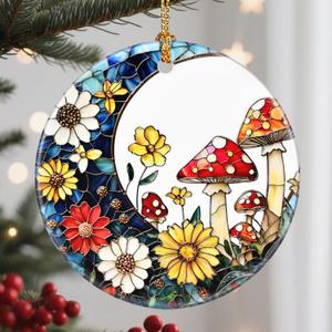 Christmas Ornaments, Mushroom Ornament, Christmas Tree Ornaments, Xmas Decorations, Holiday Decorations, Gifts for Mushroom Lovers, Holiday Party Gifts, and Xmas Gift Ideas