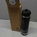 Hydro Flask Water Bottle - Insulated Stainless Steel - Wide Straw Lid, Non Spill, Leakproof in 24 Oz Tonal Black