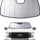 2021-2026 F150 Windshield Sun Shade for Ford F-150 2021 2022 2023 2024 2025 2026(Lariat, King Ranch, Platinum, XL, STX, XLT, Limited, Tremor, Raptor) Front Window Sunscreen Sunshade