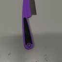 Yumflan Flea Comb with Rubber Handle, Flea and Tick Comb for Dogs & Cats, Fine Tooth Dog Comb for Grooming (Purple)