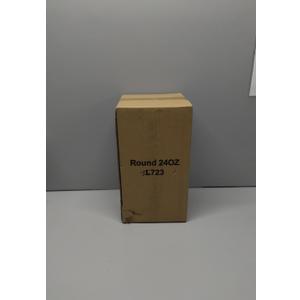 24 oz Round Food Containers - 50 Pack Commercial, BPA-Free, Freezer/Dishwasher Safe - For Salads, Grain Bowls & Side Dishes