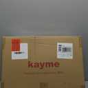 Kayme 300D Oxford Travel Trailer RV Cover, Tearproof Waterproof Windproof 20-22ft Camper Cover, RV Tarp Anti-UV Snowproof with Zipper Door, Wind Protector Straps4 Tire Covers, and Jack Cover.