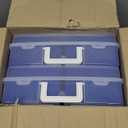 novelinks Transparent 4" x 6" Photo Cases and Clear Craft Keeper with Handle, 16 Inner Photo Organizers & Photo Storage Box, Plastic Photo Storage Containers (Color - 2Pack)