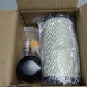 Golf Cart Tune Up Kit for EZGO RXV 2008-Up & EZGO TXT 2010-Up Gas Carts 4 Cycle with Kawasaki Motor, Air Filter 28463-G01,Oil Filter 607454, Fuel Filter 72084-G01, Spark Plug 607462