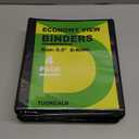 Black D-Ring 3-Ring Binders, 0.5 Inch 1 Pack, 3.4mm Thick Cover, Writable Spine on The Side, Hold 150 Sheets of 8.5" x 11" Paper.