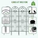 Metal Garden Trellis, 86.7" H x 19.7" W Black Coated Wire Lattice Panel, Sturdy Plant Support for Climbing Roses Vines Cucumbers Vegetables Outdoor Patio Yard (4 Packs)