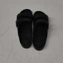 Totes Women's Double Buckle Adjustable Slide with Everywear Black 11