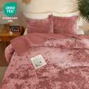 Luxury Soft Velvet Quilt Set King Size - Lightweight Velvet Bedding Set for All Season, Oversized Bedspread Coverlet Comforter Set with 2 Pillow Shams, Pink, Diamond (King/Cal.King (106" x 96"))
