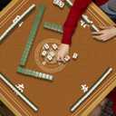 Mahjong Mat, Non-Slip Noise Reducing Game Mat, 31.5 Inch Mahjong Table Mat,Mahjong Mat with Cloth Bag and Carton Storage,Suitable for Mahjong, Dominoes, Solitaire and Other Games. (Orange), 31.5X31.5 Inches