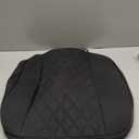 West Llama Linen Front Car Seat Cover Protector Anti-Slip Bottom Seat Cover Fits 95% of Vehicles,Wrapping Around The Bottom,Diamond Pattern(Black-1Pc)