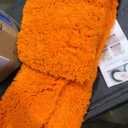 Bath Mat Non Slip Absorbent Bathroom Soft luxurious Shower Small Mat Doormat Inside Rugs Kitchen Rugs Carpet Mat Washable for Bathroom Bedroom Kitchen Entrance 62x92 cm Orange